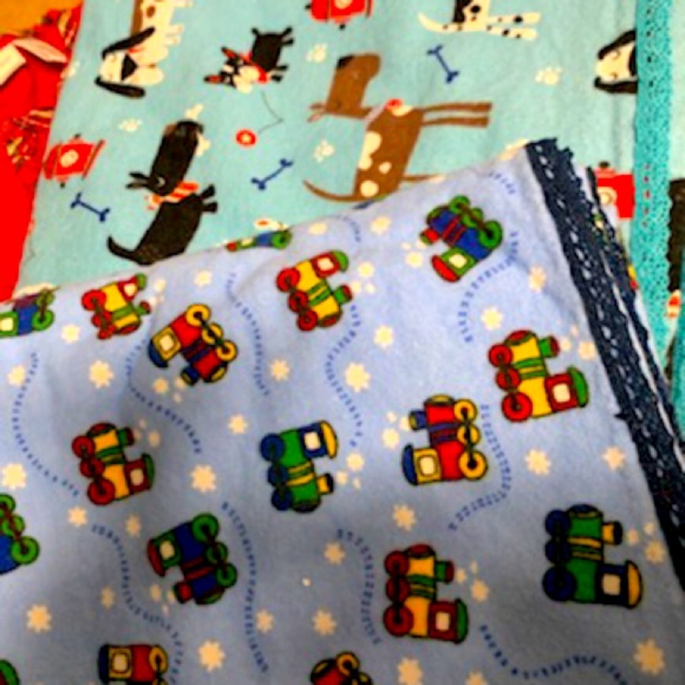 💥✨ 5 for $15  Two baby receiving blankets